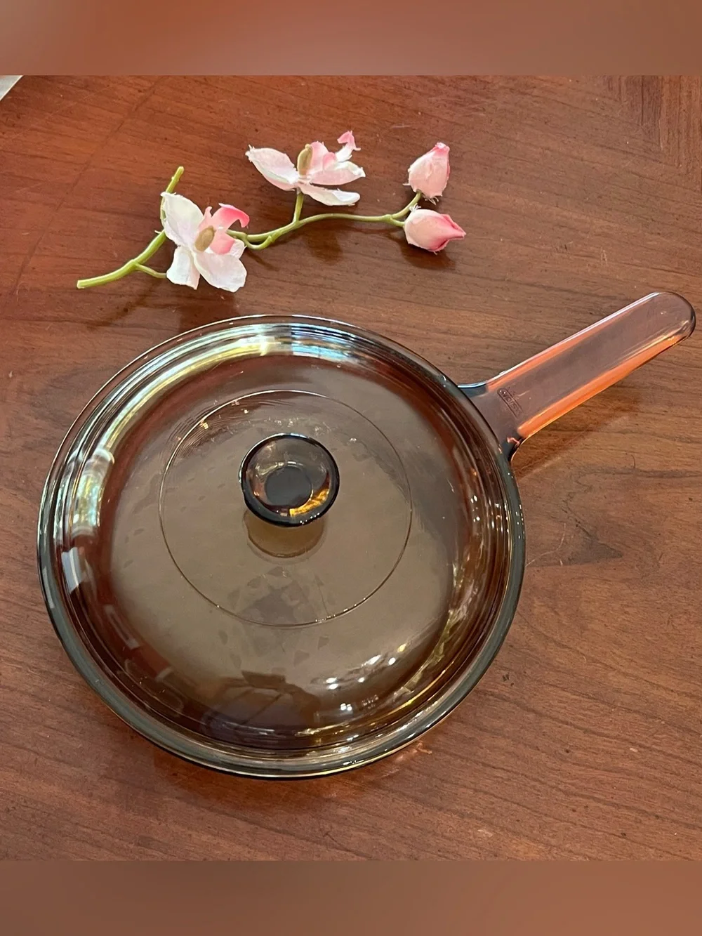 Vision CorningWare Amber Skillet vintage corning